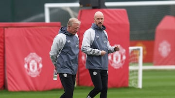 Ten Hag, en la ciudad deportiva del Manchester United.