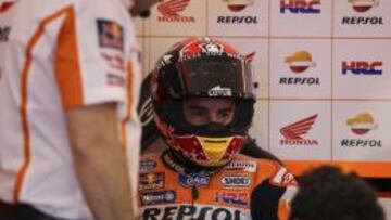 Marc M&aacute;rquez no ve a Lorenzo con otra moto a la M1.