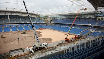 27/08/18 REAL SOCIEDAD ESTADIO DE ANOETA OBRAS INSTALACIONES