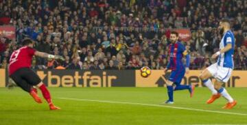 Messi marca el 1-0.