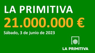 La Primitiva: comprobar los resultados del sorteo de hoy, sábado 3 de junio