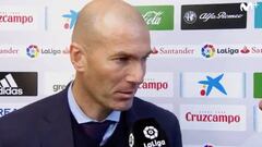 Zidane: "Voy a pelear para estar aquí y quedarme siempre"