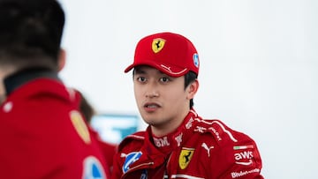 The Chinese driver said goodbye to the Italians just a few days ago to begin a new stage as a reserve driver in the eleventh team on the F1 grid.