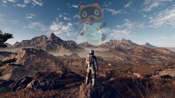 Starfield Tom Nook rasgos crear personaje inicio partida