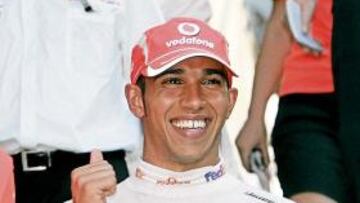 <b>FELIZ. </b>Hamilton ha ganado confianza tras la cita de Melbourne.
