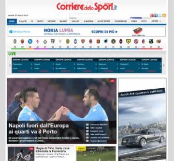 Portadas de la prensa extranjera