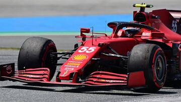 Carlos Sainz (Ferrari SF21). Spielberg, Austria. F1 2021.