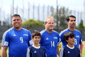 El partido entre las leyendas de la Fifa y las leyendas de Colombia se disputó este lunes 3 de octubre en la sede deportiva de la FCF.