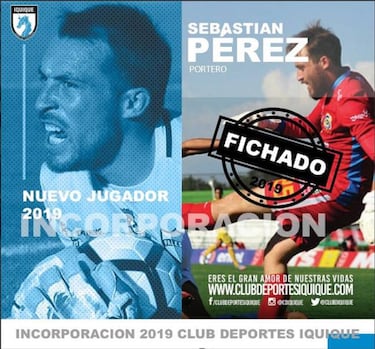 Sebastián Pérez se transformó en nuevo arquero de Iquique