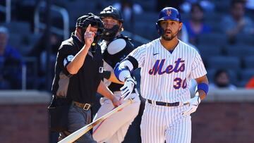 El umpire que ofici&oacute; el juego entre NY y Miami, marc&oacute; un hit by pitch en zona de strike sobre Michael Conforto que le dio el triunfo a los Metropolitanos.