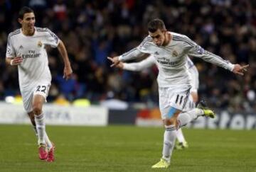 1-0. Bale celebra el primer tanto.