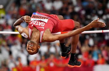 Qatar's Mutaz Essa Barshim in action in Doha last month.