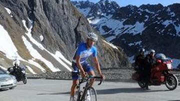 <b>EN EL TOURMALET. </b>A mediados de mayo Alberto Contador recorrió en solitario la etapa del Tour 2010 que acabó en el Tourmalet.