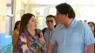 “No corresponde”: Jadue le tomó el brazo y le bajó el micrófono a una periodista