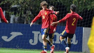 Julen Jon Guerrero, con la Sub-18.