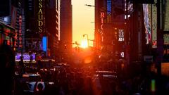 El fenómeno del Manhattanhenge regresa a Nueva York. Descubre cuándo y dónde ver la mejor puesta de sol en la Gran Manzana.