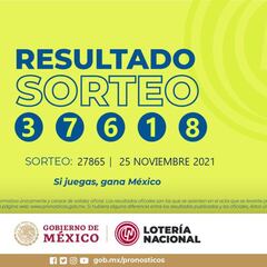Resultados Lotería Tris Extra hoy: ganadores y números premiados | 25 de noviembre