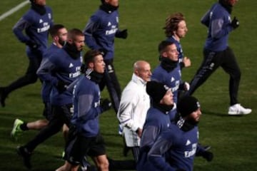 Real Madrid's first training session in Yokohama