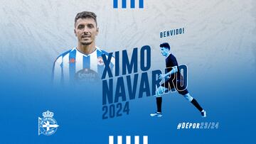 Oficial: Ximo Navarro, un comodín para la defensa del Deportivo