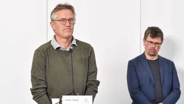 Stockholm (Sweden), 03/06/2020.- State epidemiologist Anders Tegnell of the Public Health Agency of Sweden during a news conference for a daily update on the coronavirus Covid-19 situation, in Stockholm, Sweden, 03 June 2020. (Suecia, Estocolmo) EFE/EPA/A