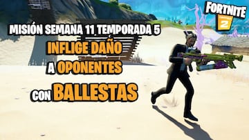 D&oacute;nde encontrar ballestas en Fortnite Temporada 5 para hacer da&ntilde;o a oponentes