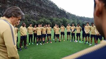 Pumas regresó a entrenar con un minuto de silencio por víctimas del sismo
