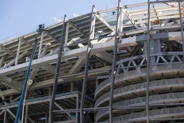 Así avanzan las obras del Santiago Bernabéu