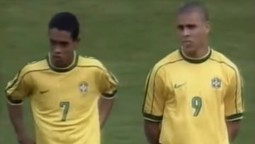 Era otro nivel: el recital conjunto de Ronaldo, Ronaldinho y Rivaldo contra Argentina en 1999