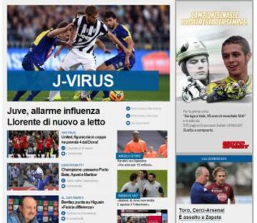 Portadas de la prensa extranjera