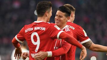 James Rodríguez, volante del Bayern Múnich es el tercero que más minutos ha tenido en la era Heynckes