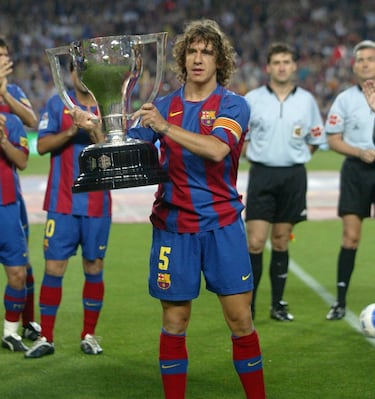 El carácter en la defensa. Comprometido al 200 por cien con el club. El líder del mejor equipo de la historia y sacrificado al máximo. El escudo del Barça es él.