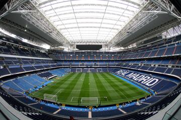 La pelota vuelve a rodar en el feudo blanco tras unas jornadas jugando fuera de casa. Los blancos reciben al Getafe con el nuevo aspecto del Bernabéu como protagonista.