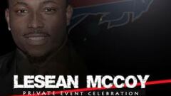 Cartel de la fiesta privada de LeSean McCoy