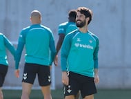 Isco, en un entrenamiento.