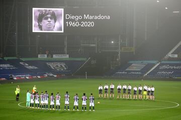 Así han sido los emotivos minutos de silencio del deporte por la muerte de Maradona