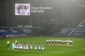 As¨ª han sido los emotivos minutos de silencio del deporte por la muerte de Maradona