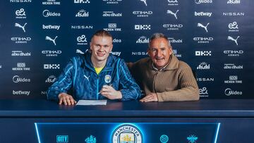 La original forma de Haaland para confirmar su renovación