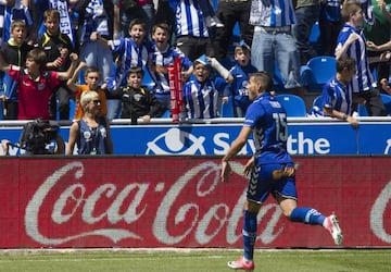 Theo Hernández celebrates after his stunning winner against Athletic Club yesterday.