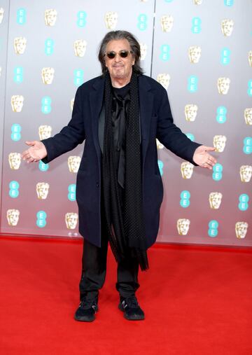 Al Pacino, protagonista de los Premios Bafta por una aparatosa caída a su llegada