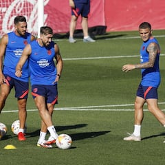 Herrera y Hermoso, las grandes novedades en la sesión del Atleti