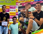 Scaloni, campeón del mundo y campeón en los go karts