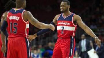 Marcus Thornton y John Wall.
