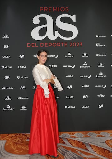 Ona Carbonell, exnadadora de sincronizada, posa en el photocall de los Premios AS del Deporte 2023.