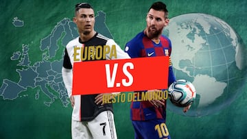 Mejor XI Europa vs mejor XI resto del mundo, según L'Équipe