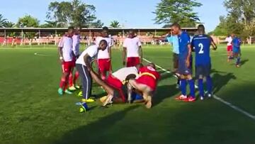 Un jugador africano muere despu¨¦s de festejar gol