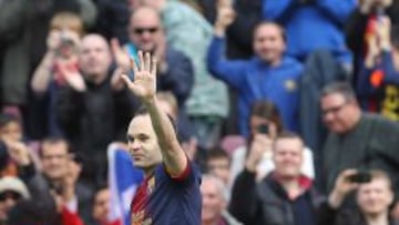 Iniesta deslumbró al Camp Nou frente al Getafe.