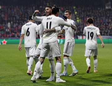 0-4. Gareth Bale celebró el cuarto gol.