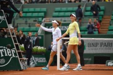 El pase de Muguruza a la final de Roland Garros en imágenes