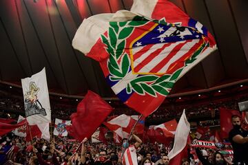 Aficionados del Atlético de Madrid.