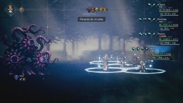 Alfyn y sus pociones elaboradas son muy útiles en combate